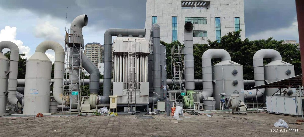 無錫濕式靜電油煙凈化器現場施工